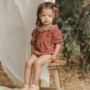 Noralee Adeline Poppy Romper 18m